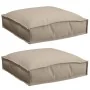 Cojines de Palet para Asiento 2 pcs Taupe 40x40x8 cm Tela Oxford | Foro24.es | Tu tienda online para hogar, jardín y más Foro24.es