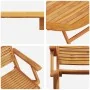 Conjunto de comedor de jardín de 5 piezas de madera maciza de acacia von , Gartentische - Ref: Foro24-3375709, Preis: 418,18 ...