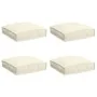 Cojines de Palet para Asiento 4 pcs Crema 40x40x8 cm Tejido Oxford von , Kissen für Stühle und Sofas - Ref: Foro24-42001590, ...
