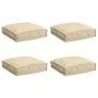 Cojines Pallet para asiento 4 pcs Beige 40x40x8 cm Tejido Oxford | Foro24.es | Tu tienda online para hogar, jardín y más Foro24.es