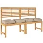 Cojín de Exterior Set de 4 Taupe Tela de Poliéster 40 x 40 x 8 cm von , Kissen für Stühle und Sofas - Ref: Foro24-42001593, P...