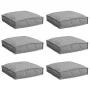 Cojines para palets de para asiento 6 pcs Gris 40x40x8 cm Tela Oxford | Foro24.es | Tu tienda online para hogar, jardín y más Foro24.es