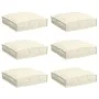 Cojines de Palets para asiento 6 pcs Crema 40x40x8 cm tela Oxford | Foro24.es | Tu tienda online para hogar, jardín y más Foro24.es