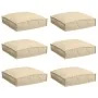 Cojín exterior Juego de 6 Beige Poliéster 40 x 40 x 8 cm | Foro24.es | Tu tienda online para hogar, jardín y más Foro24.es