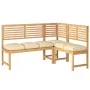 Cojín exterior Juego de 6 Beige Poliéster 40 x 40 x 8 cm | Foro24.es | Tu tienda online para hogar, jardín y más Foro24.es