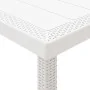 Juego de Comedor de Jardín de 5 Piezas con Cojines Blanco Poliratán | Foro24.es | Tu tienda online para hogar, jardín y más Foro24.es