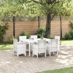 Juego de Comedor de Jardín de 7 Piezas con