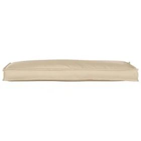 Cojín de Palet para Banco Beige 110x40x8 cm