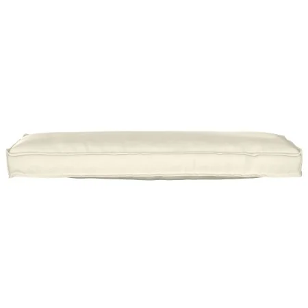 Cojín de Palet para Banco Crema 120x40x8 cm Tejido Oxford by , Cushions for chairs and sofas - Ref: Foro24-42001640, Price: 3...
