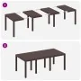 Conjunto de Comedor de Jardín de 9 Piezas con Cojines Marrón Rattan Sintético by , Garden tables - Ref: Foro24-3378578, Price...
