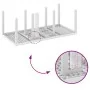 Conjunto de comedor de jardín de 9 piezas con cojines blanco poliratán de , Mesas de jardín - Ref: Foro24-3378586, Precio: 44...