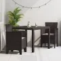 Juego de Comedor de Jardín Set de 3 Marrón Oscuro Polipropileno by , Garden tables - Ref: Foro24-3378678, Price: 161,74 €, Di...