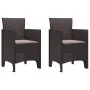 Juego de Comedor de Jardín Set de 3 Marrón Oscuro Polipropileno by , Garden tables - Ref: Foro24-3378678, Price: 161,74 €, Di...
