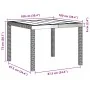 Juego de Comedor de Jardín Set de 3 Marrón Oscuro Polipropileno by , Garden tables - Ref: Foro24-3378678, Price: 161,74 €, Di...