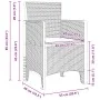 Juego de Comedor de Jardín Set de 3 Marrón Oscuro Polipropileno by , Garden tables - Ref: Foro24-3378678, Price: 161,74 €, Di...