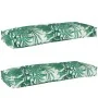 Cojines de Palets para Banco 2 pcs Patrón de Hojas 100x40x8 cm Tela Oxford | Foro24.es | Tu tienda online para hogar, jardín y más Foro24.es