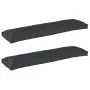 Cojines de Palet Set de 2 Negro Tela 150 x 40 x 8 cm | Foro24.es | Tu tienda online para hogar, jardín y más Foro24.es
