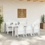 Comedor Jardín 7 Piezas con Cojines Blanco Poliratán | Foro24.es | Tu tienda online para hogar, jardín y más Foro24.es
