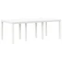 Conjunto de 7 Piezas de Juego de Comedor de Jardín con Cojines Blanco Poliratán by , Garden tables - Ref: Foro24-3378726, Pri...