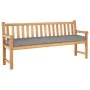 Cojines para palets para banco 2 pcs Gris 200x40x8 cm Tela Oxford von , Kissen für Stühle und Sofas - Ref: Foro24-42001729, P...