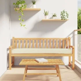 Cojines de Palet para Banco 2 pcs Crema 200x40x8