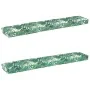 Cojines para Palets para banco 2 pcs Patrón de hojas 200x40x8 cm Tela Oxford von , Kissen für Stühle und Sofas - Ref: Foro24-...