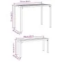 Set de Comedor de Jardín de 3 Piezas de Acero y WPC Marrón | Foro24.es | Tu tienda online para hogar, jardín y más Foro24.es