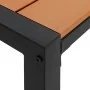 Banco de jardín de 100 cm en acero y WPC marrón y negro | Foro24.es | Tu tienda online para hogar, jardín y más Foro24.es