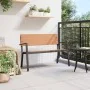 Banco de Jardín de Acero y WPC Marrón y Negro von , Gartenbänke - Ref: Foro24-42001774, Preis: 116,24 €, Rabatt: -5%%