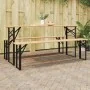 Patas de Mesa de Cerveza 2 piezas Plegables de Acero Negro con Tratamiento en Polvo by , Table legs - Ref: Foro24-42001776, P...