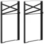 Patas de Mesa de Cerveza 2 piezas Plegables de Acero Negro con Tratamiento en Polvo by , Table legs - Ref: Foro24-42001776, P...