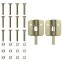 Patas de Mesa de Cerveza 2 piezas Plegables de Acero Negro con Tratamiento en Polvo by , Table legs - Ref: Foro24-42001776, P...