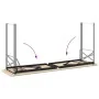 Patas de Mesa de Cerveza 2 piezas Plegables de Acero Negro con Tratamiento en Polvo by , Table legs - Ref: Foro24-42001776, P...