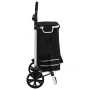 Carro de Compras con Ruedas y Asa Ajustable Negro 40 L | Foro24.es | Tu tienda online para hogar, jardín y más Foro24.es