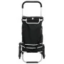 Carrito de compras con escalador de escaleras Negro 40 L von , Fundas para tronas y carros de la compra - Ref: Foro24-4200233...