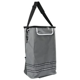 Carro de Compras con Ruedas y Asa Ajustable Gris