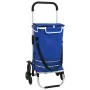 Carro de la compra con ruedas y mango ajustable Azul 40 L von , Fundas para tronas y carros de la compra - Ref: Foro24-420023...