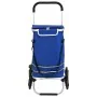 Carro de la compra con ruedas y mango ajustable Azul 40 L von , Fundas para tronas y carros de la compra - Ref: Foro24-420023...