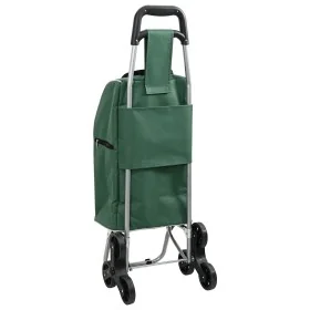Carro de Compras con Escalador de Escaleras Verde