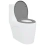 Asiento de Inodoro de Liberación Rápida con Cierre Suave Duroplast Gris | Foro24.es | Tu tienda online para hogar, jardín y más Foro24.es