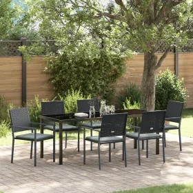 Comprar Set de 4 Negro Polirratán, acero