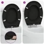 Asiento de inodoro de liberación rápida con cierre suave Duroplast Negro | Foro24.es | Tu tienda online para hogar, jardín y más Foro24.es