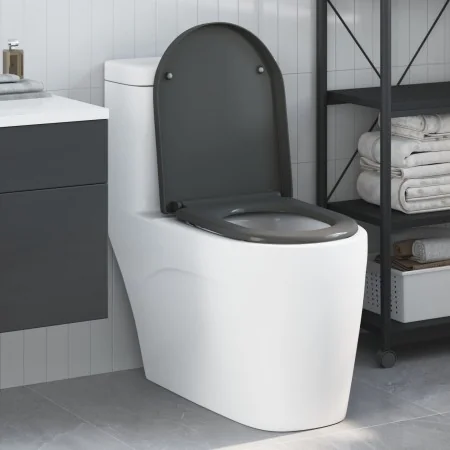 Asiento de inodoro de liberación rápida con cierre suave Duroplast Antracita | Foro24.es | Tu tienda online para hogar, jardín y más Foro24.es