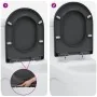 Asiento de inodoro de liberación rápida con cierre suave Duroplast Antracita | Foro24.es | Tu tienda online para hogar, jardín y más Foro24.es