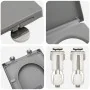 Asiento de Inodoro con Liberación Rápida y Cierre Suave Duroplast Gris de von , Toiletten- und Bidetsitze - Ref: Foro24-42002...