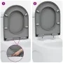 Asiento de Inodoro con Liberación Rápida y Cierre Suave Duroplast Gris de von , Toiletten- und Bidetsitze - Ref: Foro24-42002...