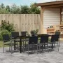 Set de 5 Negro Ratán PE, Acero Recubierto de Polvo von , Gartenstühle - Ref: Foro24-3379085, Preis: 435,21 €, Rabatt: -5%%
