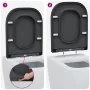 Asiento de inodoro de liberación rápida con cierre suave Duroplast antracita | Foro24.es | Tu tienda online para hogar, jardín y más Foro24.es