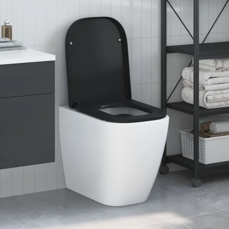 Asiento de inodoro de liberación rápida con cierre suave de duropal negro von , Toiletten- und Bidetsitze - Ref: Foro24-42002...