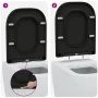 Asiento de inodoro de liberación rápida con cierre suave de duropal negro von , Toiletten- und Bidetsitze - Ref: Foro24-42002...